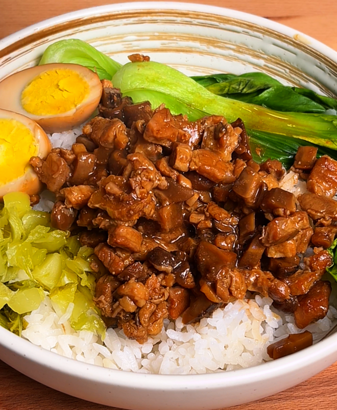 lu rou fan braised pork belly rice