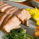 bossam korean pork wrap