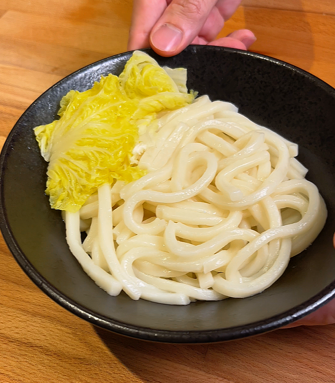 udon in a bowl