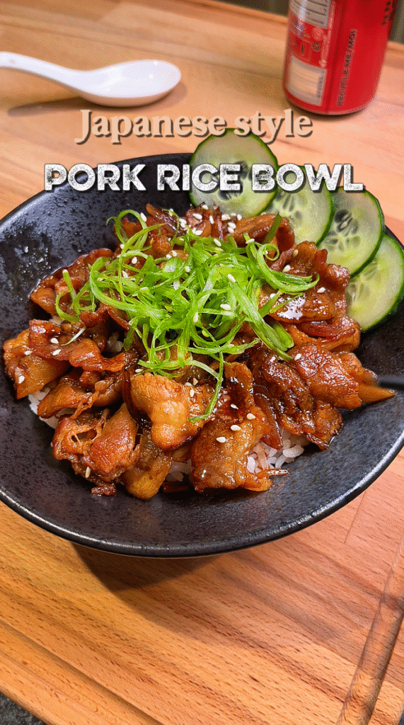 japanese pork rice bowl butadon