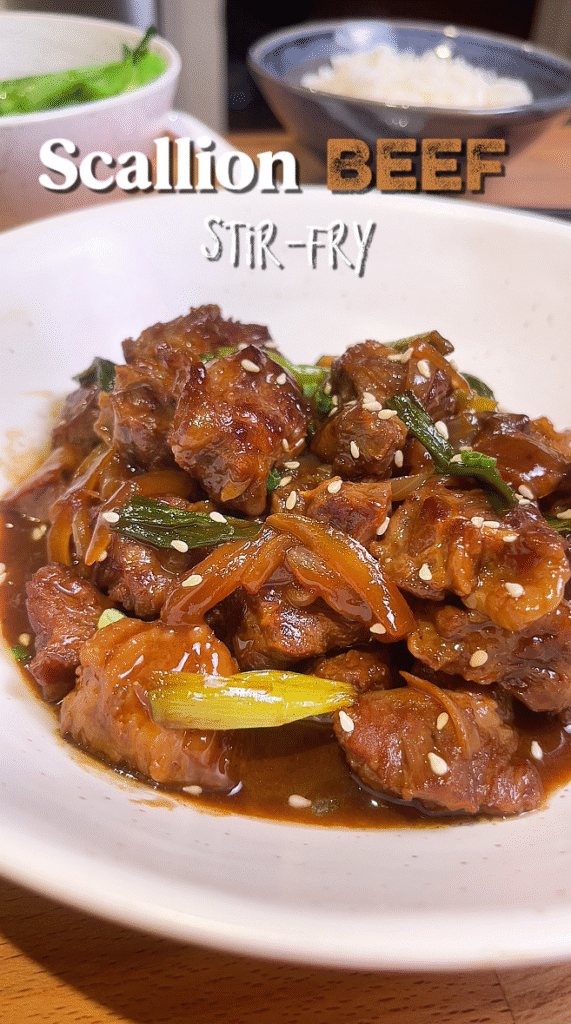 scallion beef stir fry