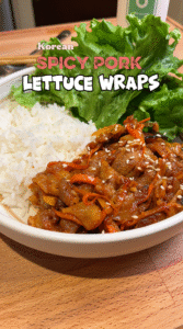 Spicy Korean Pork Lettuce Wraps (Jeyuk Bokkeum Recipe)