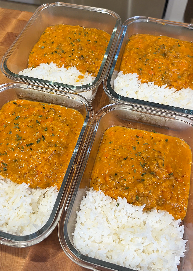 coconut red lentil curry