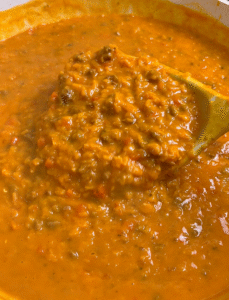 red lentil curry