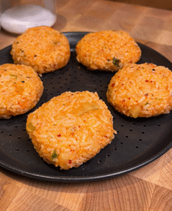 air fryer kimchi riceball