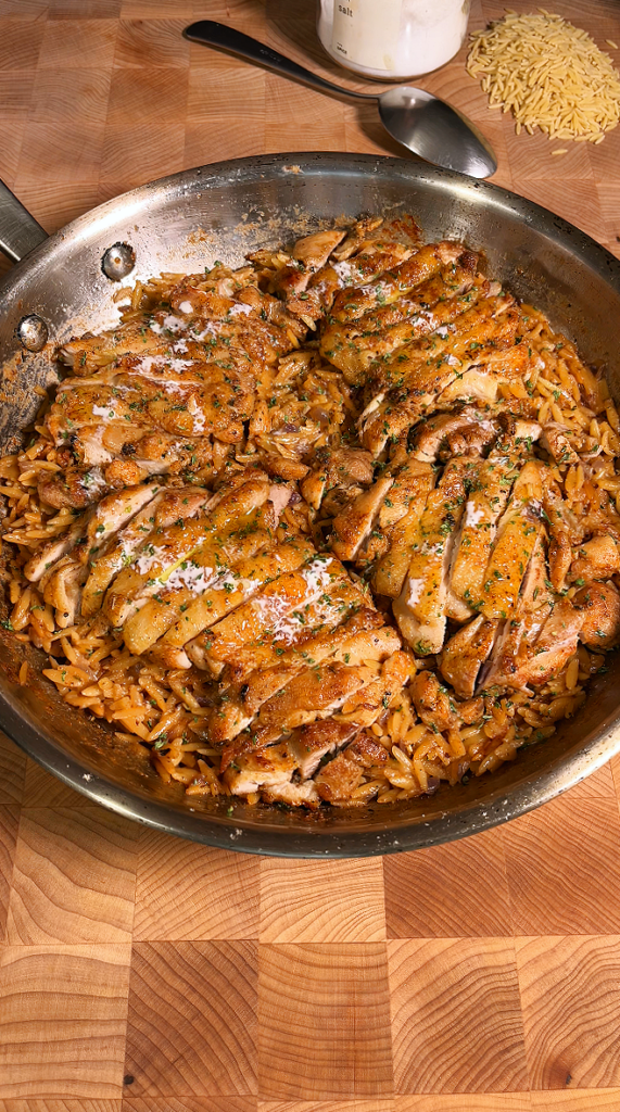 creamy chicken orzo