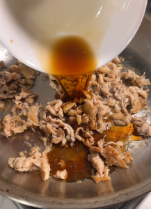 ginger scallion pork rice bowl