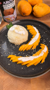 Easy Rice Cooker Mango Sticky Rice Recipe | Thai Dessert