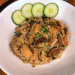 one pan chicken mushroom rice