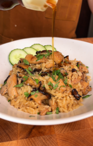 chicken mushroom rice