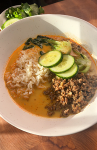 Ground Beef Coconut Curry Bowl